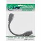 Preview: InLine® HDMI 2x Keystone Kabel 4K/30Hz HDMI A Buchse/Buchse schwarz 0,2m