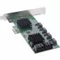 Preview: InLine® Schnittstellenkarte 8x SATA 6Gb/s Controller PCIe 2.0 (PCI-Express)