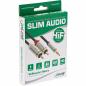 Preview: InLine® Basic Slim Audio Kabel Klinke 3,5mm ST an 2x Cinch ST, 1m