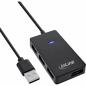 Preview: InLine® USB 2.0 Hub 4 Port schwarz Kabel 30cm