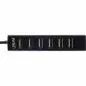 Preview: InLine® USB 2.0 Hub 7-Port schwarz mit 1m USB DC Kabel schwarz
