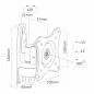 Preview: InLine® Wandhalterung für TFT bis 68cm (27") max. 15kg