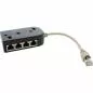 Preview: InLine® ISDN Verteiler 8x RJ45 Buchse 15cm Kabel mit Endwiderständen Preview: InLine® ISDN Verteiler 8x RJ45 Buchse 15cm Kabel mit Endwiderständen