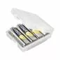 Preview: ANSMANN 4000740 Batteriebox AKKU-BOX 4 für max. 4 Zellen AA oder AAA