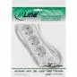 Preview: InLine® Steckdosenleiste 3-fach Schutzkontakt 1,5m weiß