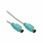 Preview: InLine® PS/2 Kabel Stecker / Stecker PC 99 Farbe Grün 2m