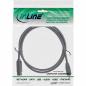 Preview: InLine® FireWire Kabel IEEE1394 4pol Stecker zu 9pol Stecker schwarz 1,8m