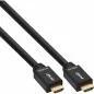 Preview: InLine® HDMI Kabel HDMI-High Speed mit Ethernet Stecker / Stecker aktiv schwarz / gold 40m