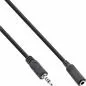 Preview: InLine® Klinken Adapterkabel 4pol. 2,5mm Stecker - 4pol. 3,5mm Buchse 0,2m