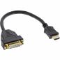 Preview: InLine® HDMI-DVI Adapterkabel HDMI Stecker auf DVI Buchse 0,2m