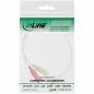 Preview: InLine® Audio Headset Adapterkabel 3,5mm Klinke Stecker 4pol. an 2x 3,5mm Klinke Buchse weiß 0,25m