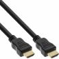 Preview: InLine® HDMI Kabel HDMI-High Speed mit Ethernet Premium, Stecker / Stecker schwarz / gold 2,5m