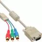 Preview: InLine® VGA RGB Kabel VGA Stecker an 3x Cinch Stecker 2m