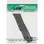 Preview: InLine® Steckdosenleiste 6-fach Schutzkontakt mit Überspannungsschutz mit Schalter 1,5m schwarz