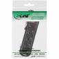 Preview: InLine® Steckdosenleiste 4-fach Schutzkontakt mit Schalter 1,5m schwarz