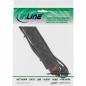 Preview: InLine® Steckdosenleiste 6-fach Schutzkontakt mit Schalter 1,5m schwarz