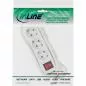 Preview: InLine® Steckdosenleiste 3-fach Schutzkontakt mit Schalter 3m weiß