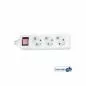 Mobile Preview: InLine® Steckdosenleiste 3-fach Schutzkontakt mit Schalter 5m weiß
