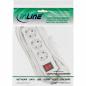 Preview: InLine® Steckdosenleiste 3-fach Schutzkontakt mit Schalter 5m weiß