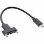 Preview: InLine® USB 3.2 Gen.2 Adapterkabel, Stecker C auf Einbaubuchse C, 0,20m