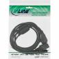 Preview: InLine® Netzkabel Y Kabel Schutzkontaktstecker auf 3x Kaltgerätestecker Version 3 (2m+1/3/2m)