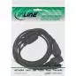 Preview: InLine® Netzkabel Y Kabel Schutzkontaktstecker auf 3x Kaltgerätestecker Version 1 (2m+1/2/3m)