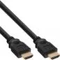 Preview: 30er Bulk-Pack InLine® HDMI Kabel HDMI-High Speed Stecker / Stecker verg. Kontakte schwarz 2m