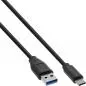 Preview: 60er Bulk-Pack InLine® USB 3.2 Kabel USB Typ-C an A Stecker schwarz 2m
