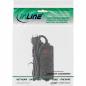 Preview: InLine® Steckdosenleiste SCHWEIZ 3-fach mit Schalter 1,5m schwarz