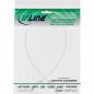 Preview: InLine® SAT-Anschlusskabel 2x geschirmt 2x F-Stecker 75dB weiß 0,5m