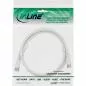 Preview: InLine® SAT-Anschlusskabel 2x geschirmt 2x F-Stecker 75dB weiß 1m