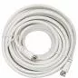 Preview: InLine® SAT-Anschlusskabel 2x geschirmt 2x F-Stecker 75dB weiß 15m