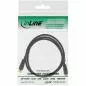 Preview: InLine® SAT-Anschlusskabel 2x geschirmt 2x F-Stecker 85dB schwarz 1m