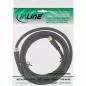 Preview: InLine® SAT-Anschlusskabel 2x geschirmt 2x F-Stecker 85dB schwarz 5m