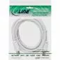 Preview: InLine® Antennenkabel 2x geschirmt 75dB weiß 1m