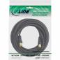Preview: InLine® Antennenkabel 2x geschirmt mit Filter 85dB schwarz 0,5m