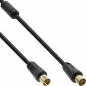 Preview: InLine® Antennenkabel 2x geschirmt mit Filter 85dB schwarz 3m