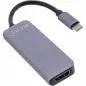Preview: InLine® Multifunktions-Hub USB 3.2 Gen.1 2x USB-A 5Gb/s + HDMI 4K/30Hz + USB Typ-C PD 87W Aluminium grau