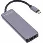 Mobile Preview: InLine® Multifunktions-Hub USB 3.2 Gen.1 2x USB-A 5Gb/s + HDMI 4K/30Hz + Cardreader Aluminium grau