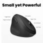 Preview: Perixx PERIMICE-719L Kleine ergonomische Maus für Linkshänder schnurlos schwarz