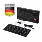 Preview: Perixx PERIBOARD-332B DE Mini-Tastatur USB kabelgebunden Hintergrundbeleuchtung schwarz