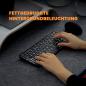 Preview: Perixx PERIBOARD-732B DE Mini-Tastatur Wireless mit Hintergrundbeleuchtung schwarz