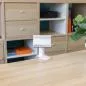 Preview: InLine® Tischklemme für Steckdosenleiste, drehbar, Federklemme, weiß