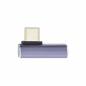 Preview: InLine® USB4 Adapter, USB Typ-C Stecker/Buchse vertikal rechts/links gewinkelt, Aluminium, grau