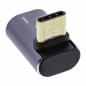 Preview: InLine® USB4 Adapter, USB Typ-C Stecker/Buchse oben/unten gewinkelt, Aluminium, grau