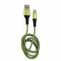 Preview: LC-Power LC-C-USB-Lightning-1M-7 (MFI) USB A zu Lightning Kabel, grün/grau, 1m