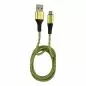 Preview: LC-Power LC-C-USB-MICRO-1M-7 USB A zu Micro-USB Kabel, grün/grau, 1m