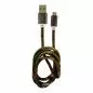 Preview: LC-Power LC-C-USB-MICRO-1M-5 USB A zu Micro-USB Kabel, Camouflage grün, 1m