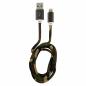 Preview: LC-Power LC-C-USB-Lightning-1M-5 (MFI) USB A zu Lightning Kabel, Camouflage grün, 1m