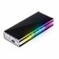 Preview: LC-Power LC-M2-C-MULTI-RGB M.2-SSD-Gehäuse (NVMe & SATA) USB 3.2 Gen.2x1 mit RGB